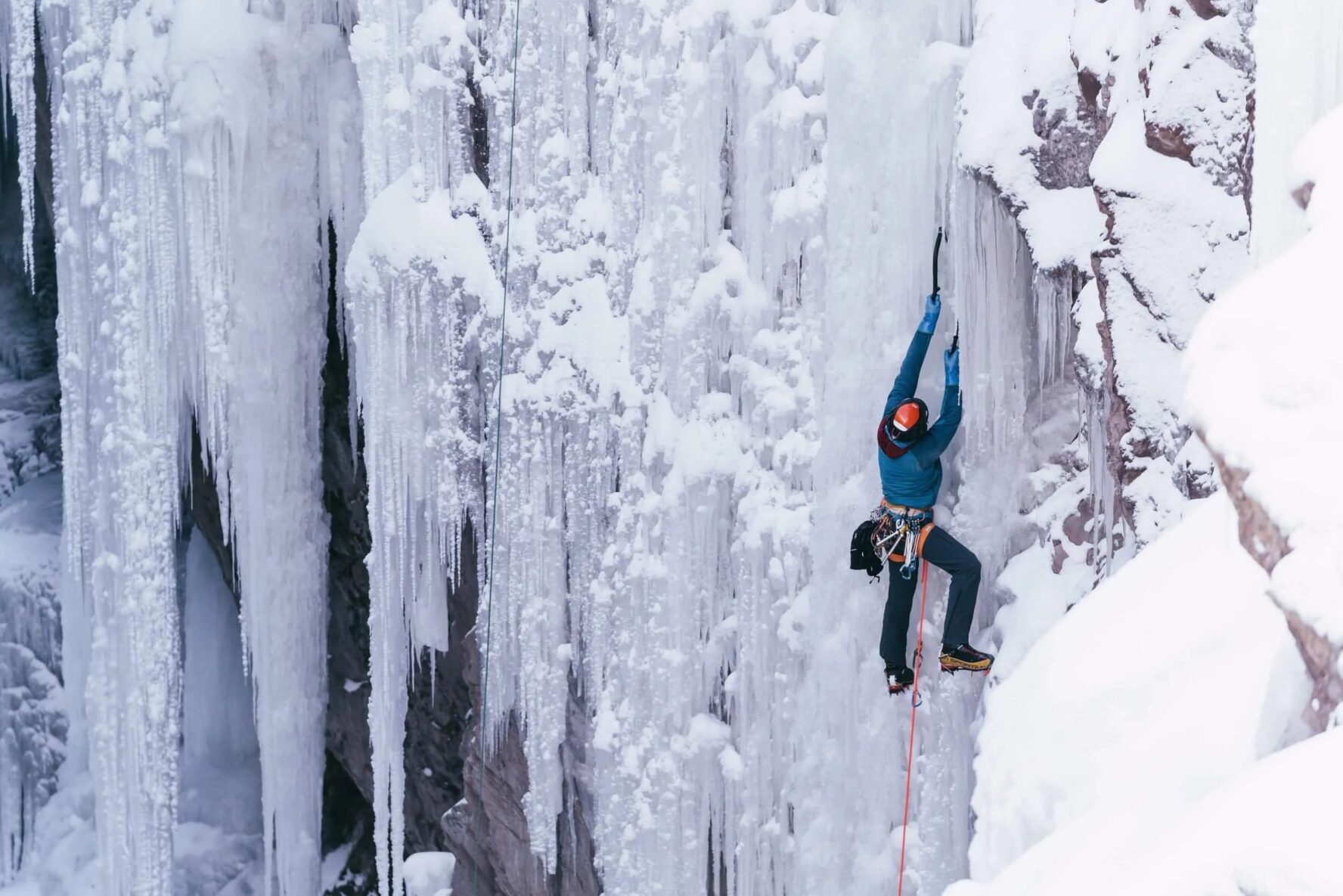 Ice climber Ouray Park