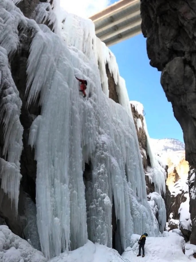 Ouray park ice climbing