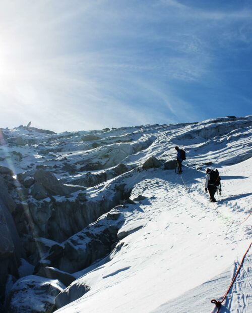 Ski Mountaineering on the Twins in Jasper National Park