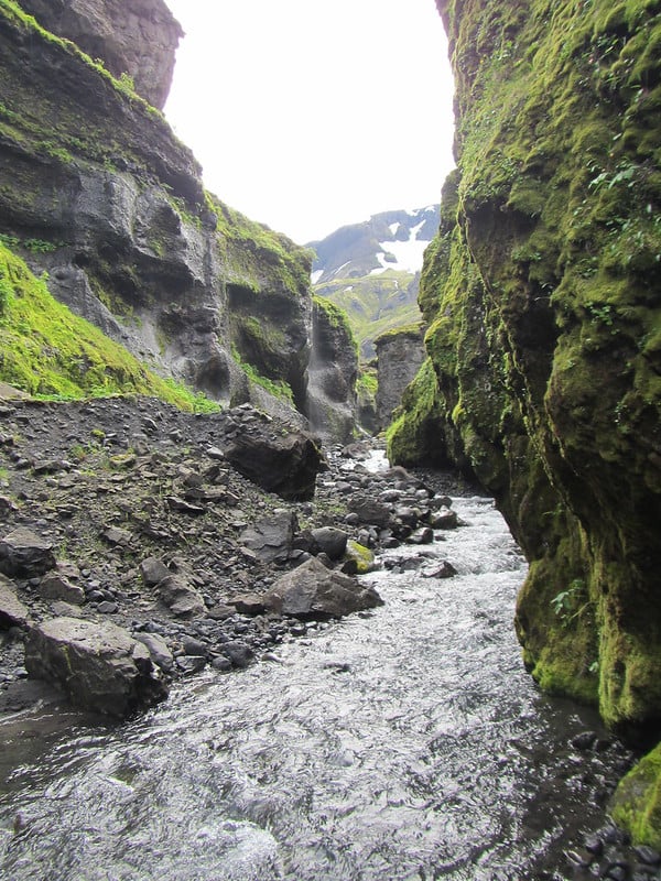 A river valley in Thorsmörk