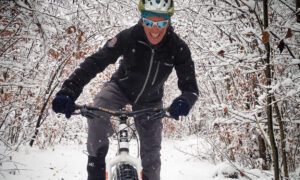 Taking out my fat bike for a mountain biking ride near my home in the Samoëns valley, France.