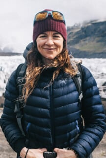 Mónica Fuentes is a Mountain guide certified by UIMLA