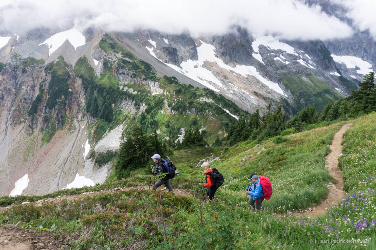 Trails in north outlet cascades national park