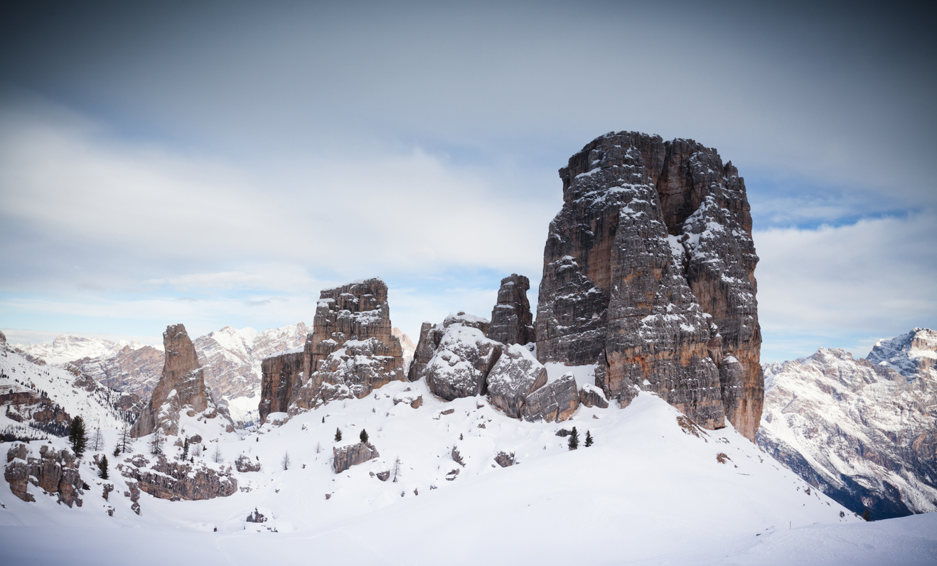 Cinque Torri in the Cortina d'Ampezzo area