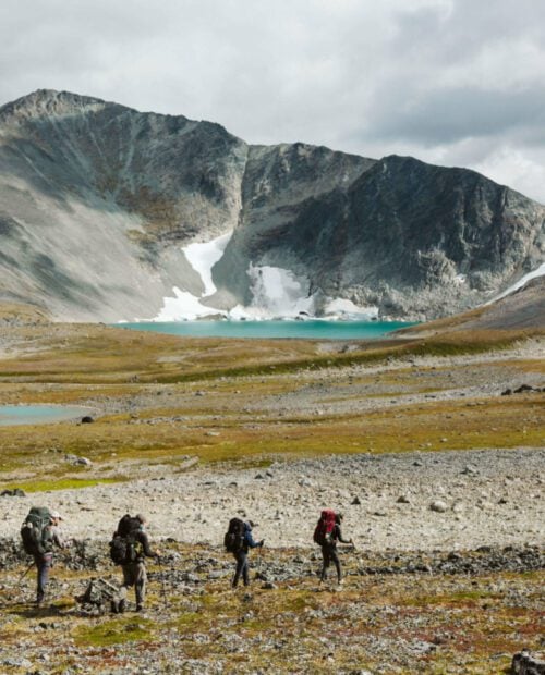 Fast packing in Lake Clark National Park, Alaska