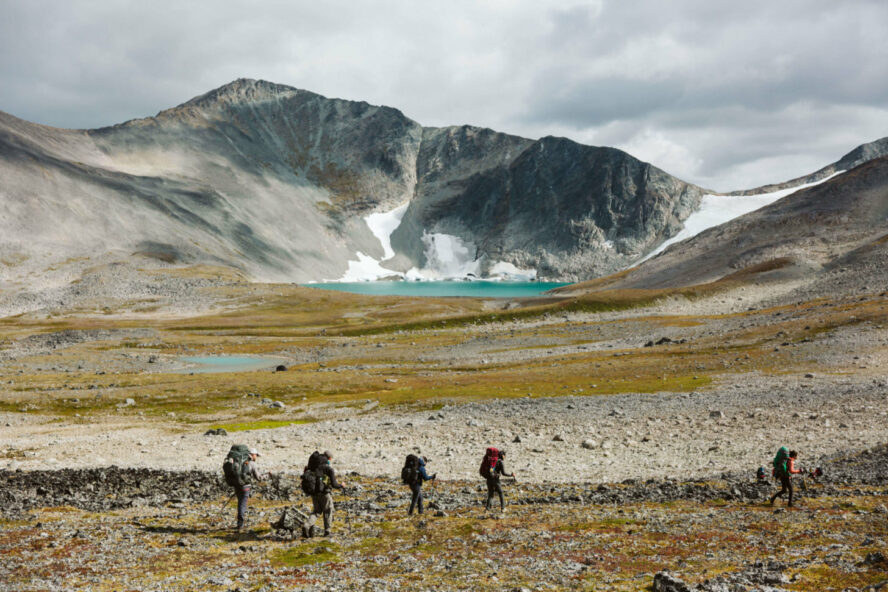 Fast packing in Lake Clark National Park, Alaska