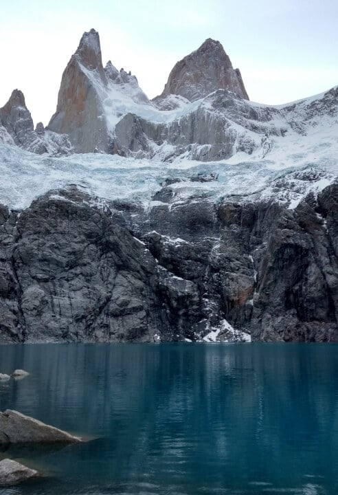 Mount Fitz Roy is a mountain massif in Patagonia, on the border between Argentina and Chile