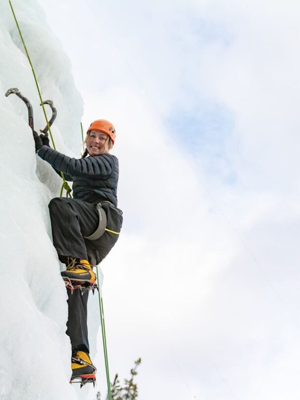 teaching ice climbing canada