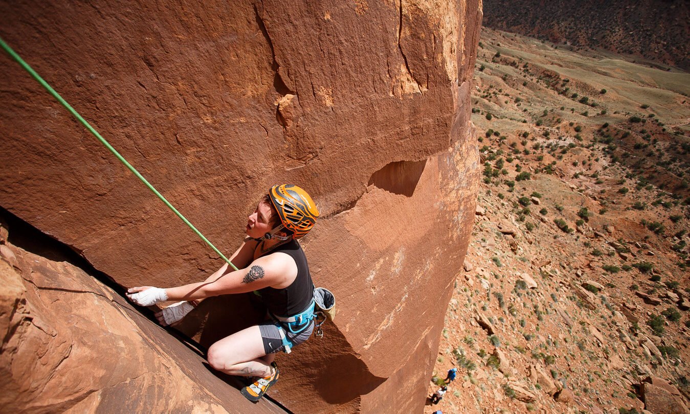 Indian creek crack climbing