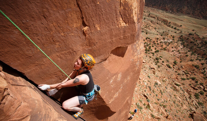 Indian creek crack climbing