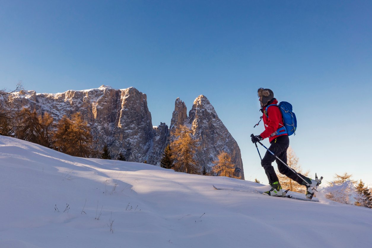 Ski touring around the Dolomites