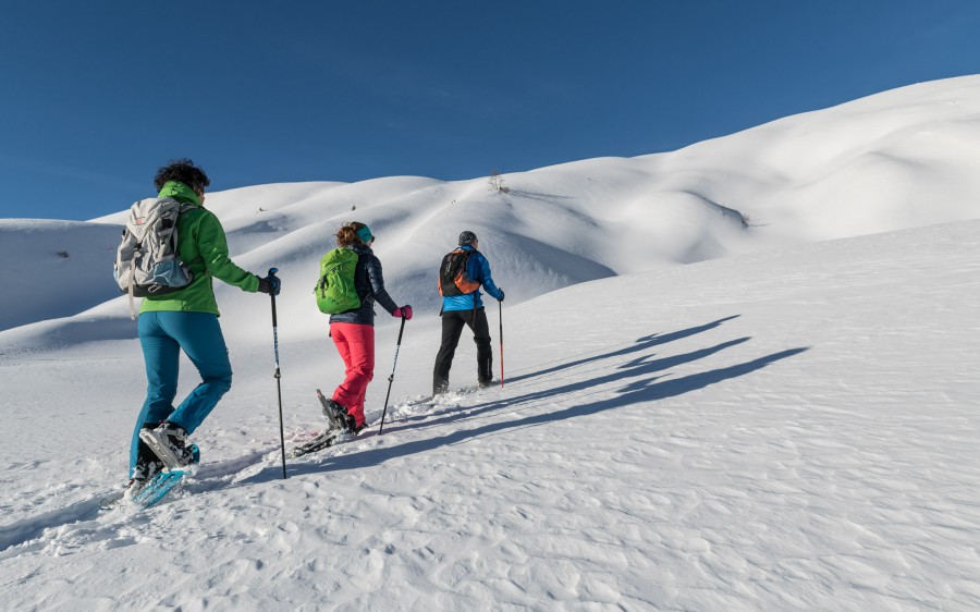 Snowshoeing the Alta Via N.1 in the Dolomites, Italy