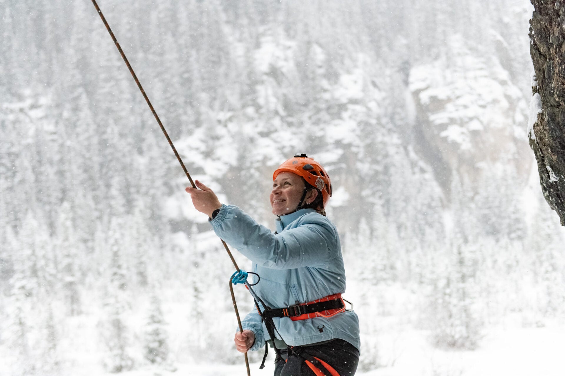 teaching ice climbing canada