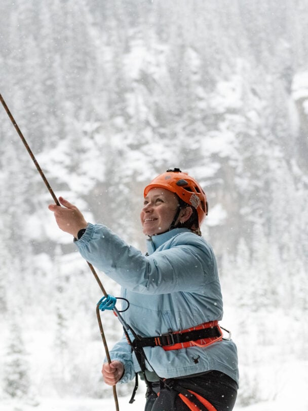 teaching ice climbing canada