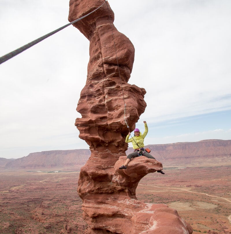 Tower climbing Indian creek
