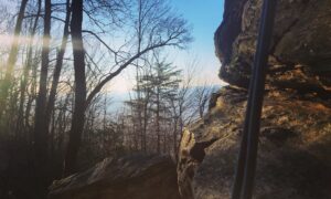 There’s nothing I enjoy more about rock climbing in North Carolina than watching the sunset from the Amphitheater at Moore’s Wall.