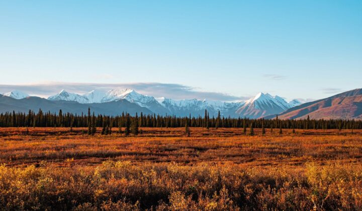 Alaska range in Autumn