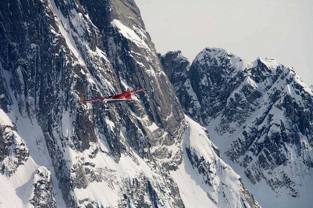 An airplane takes you to the heart of Denali, Whale's Tail