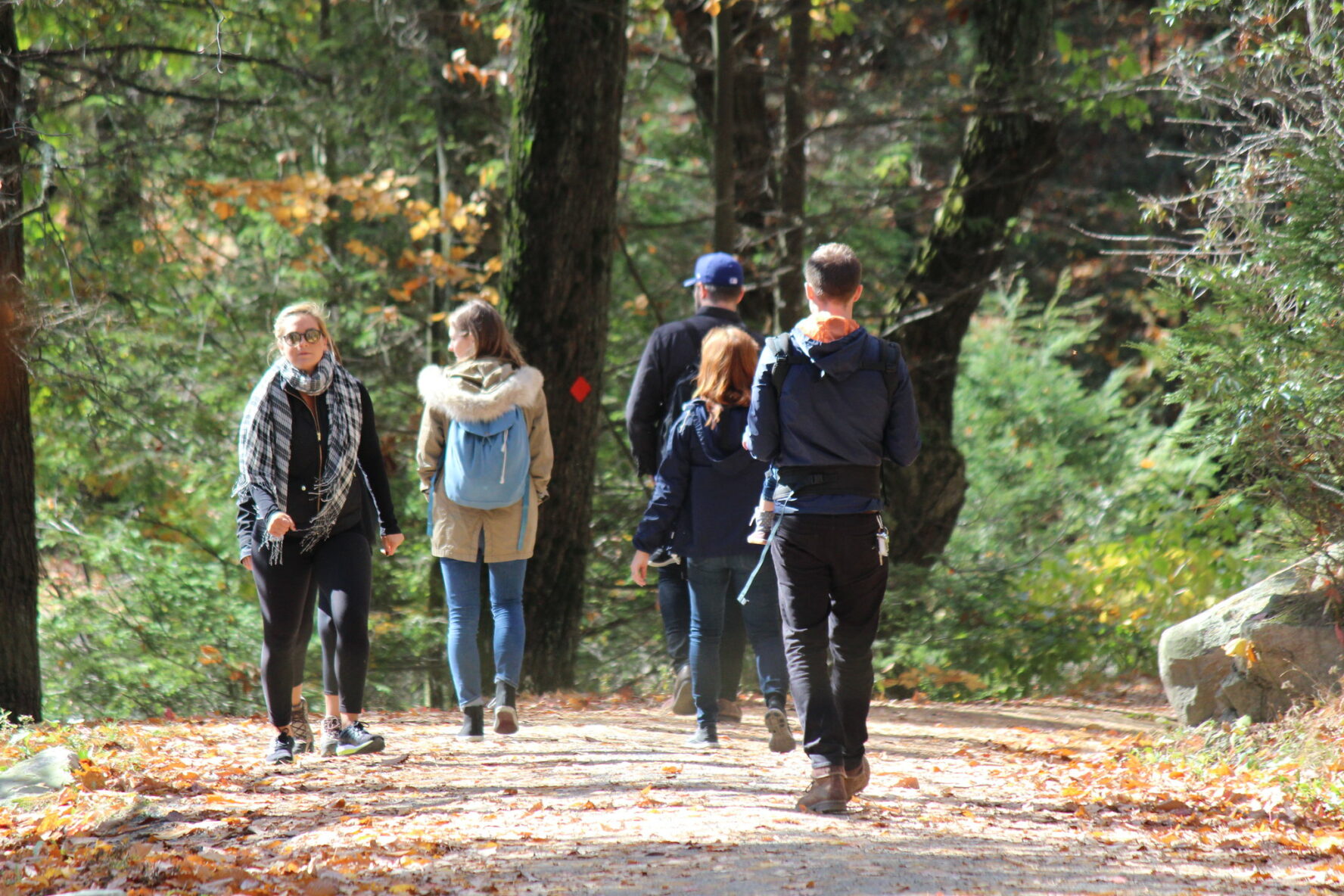 Hikers in the Gunks region
