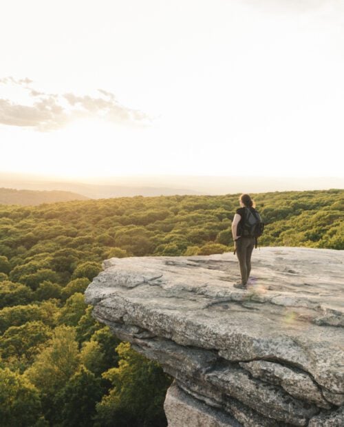 Hiking in the Shawangunks Mountains, New York, with a guide