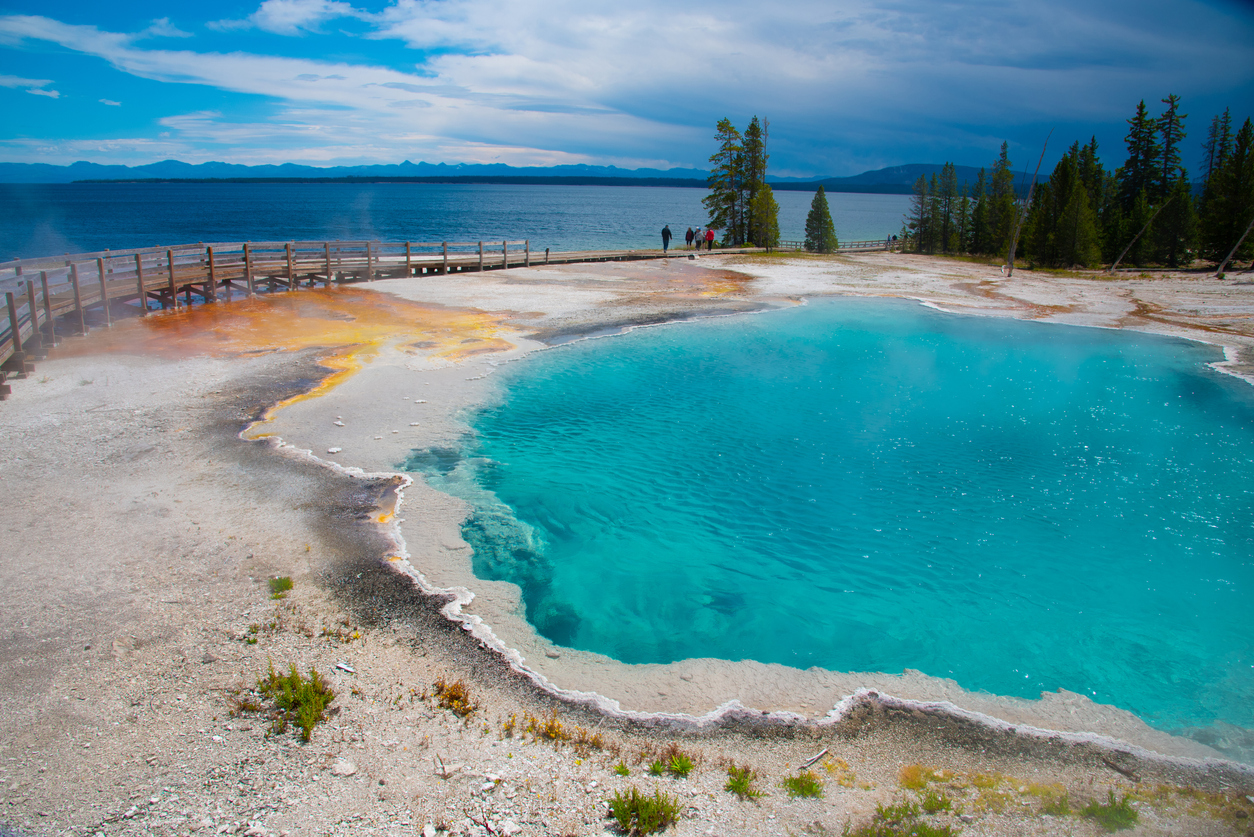 A hot spring in West Thumb Geyser Basin