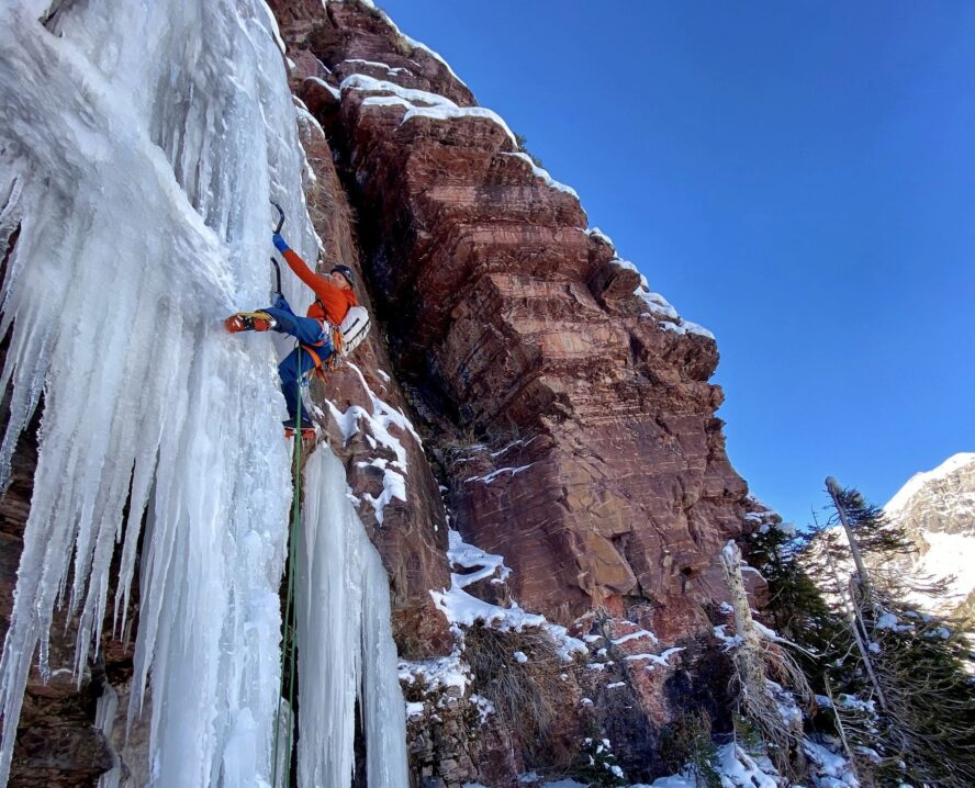 Backcountry ice climbing in Ouray and Silverton, Colorado