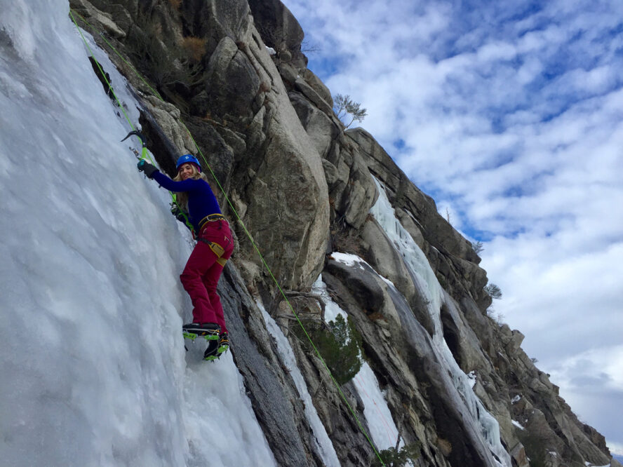 Ice climbing in the Wasatch Mountains area, Utah