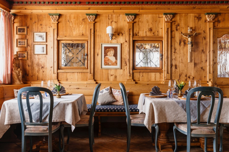 Interior accommodation in the Dolomites