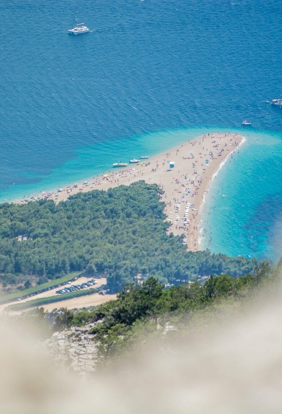 Zlatni rat, the most famous beach in Croatia