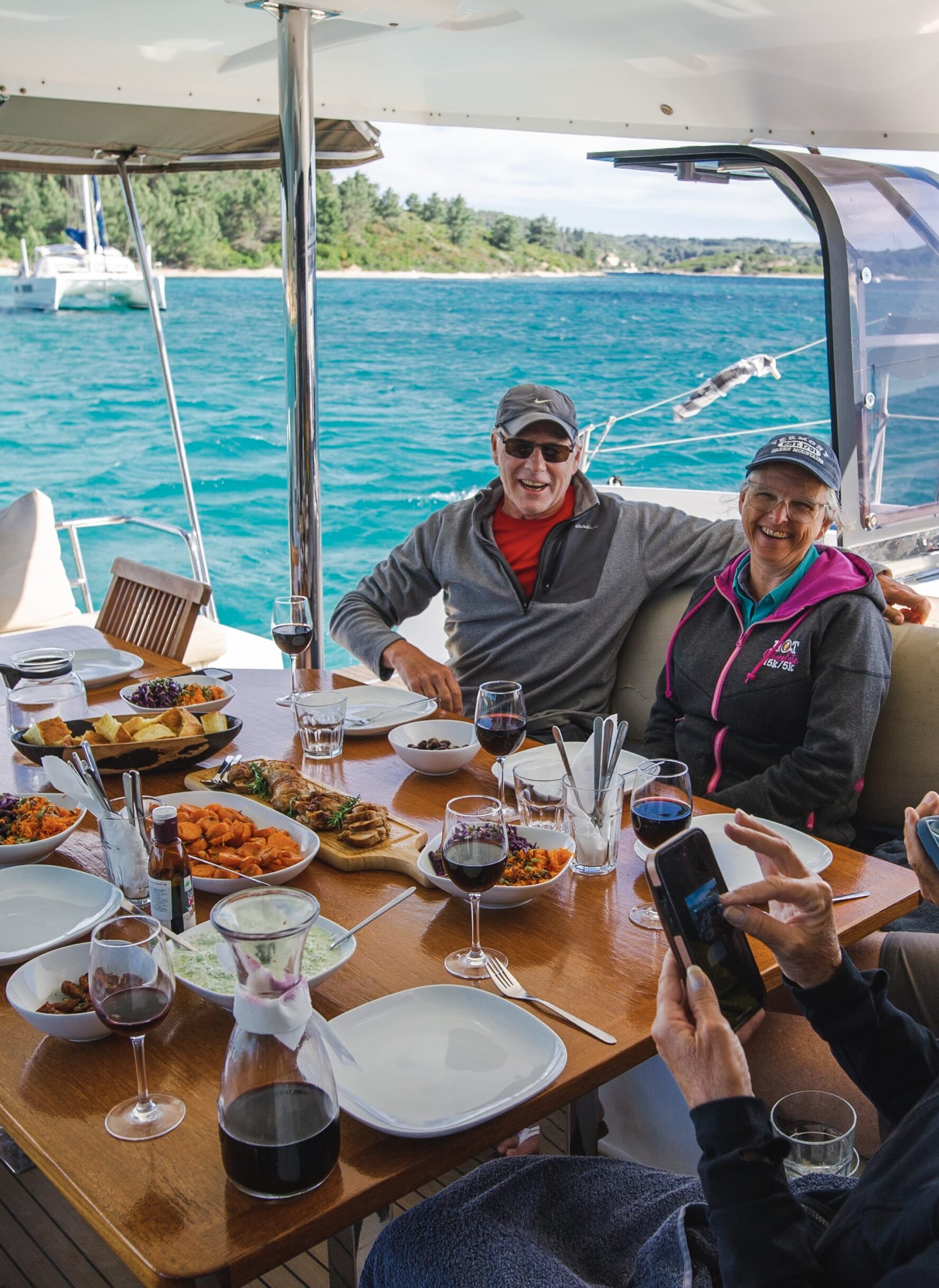 Catamaran in Dalmatia lunch