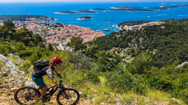 Mountain biking along the captivating Croatian coast