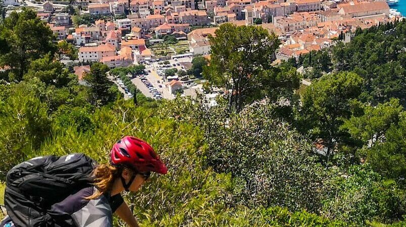 Mountain biking along the captivating Croatian coast
