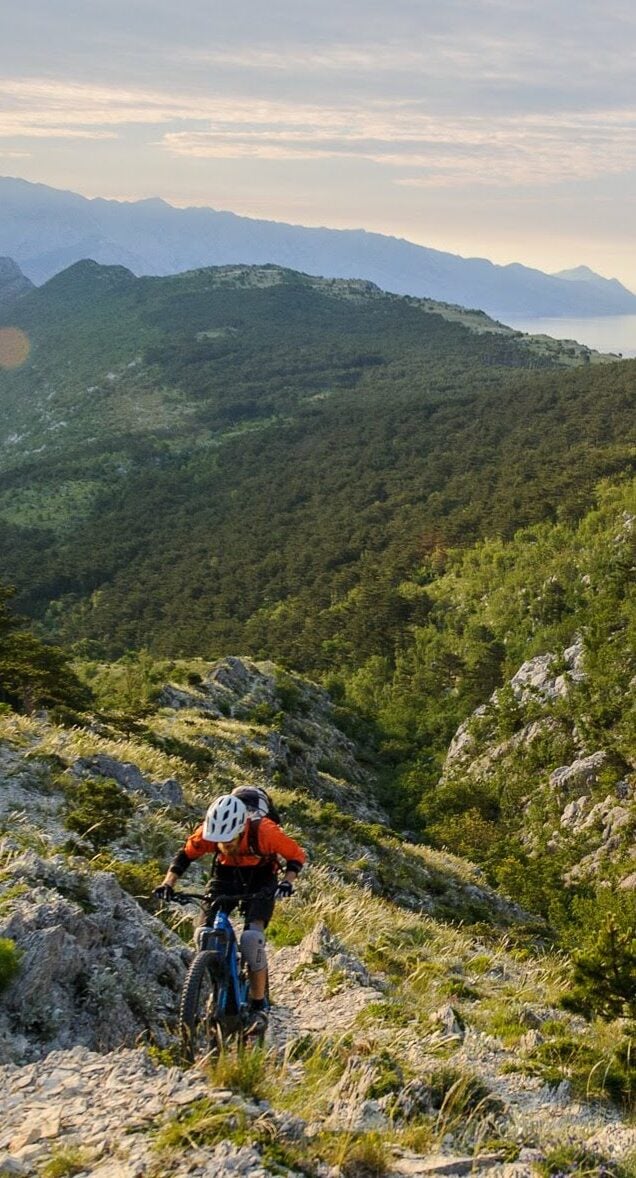 MTB tour during the golden hour on Dinara over Omis