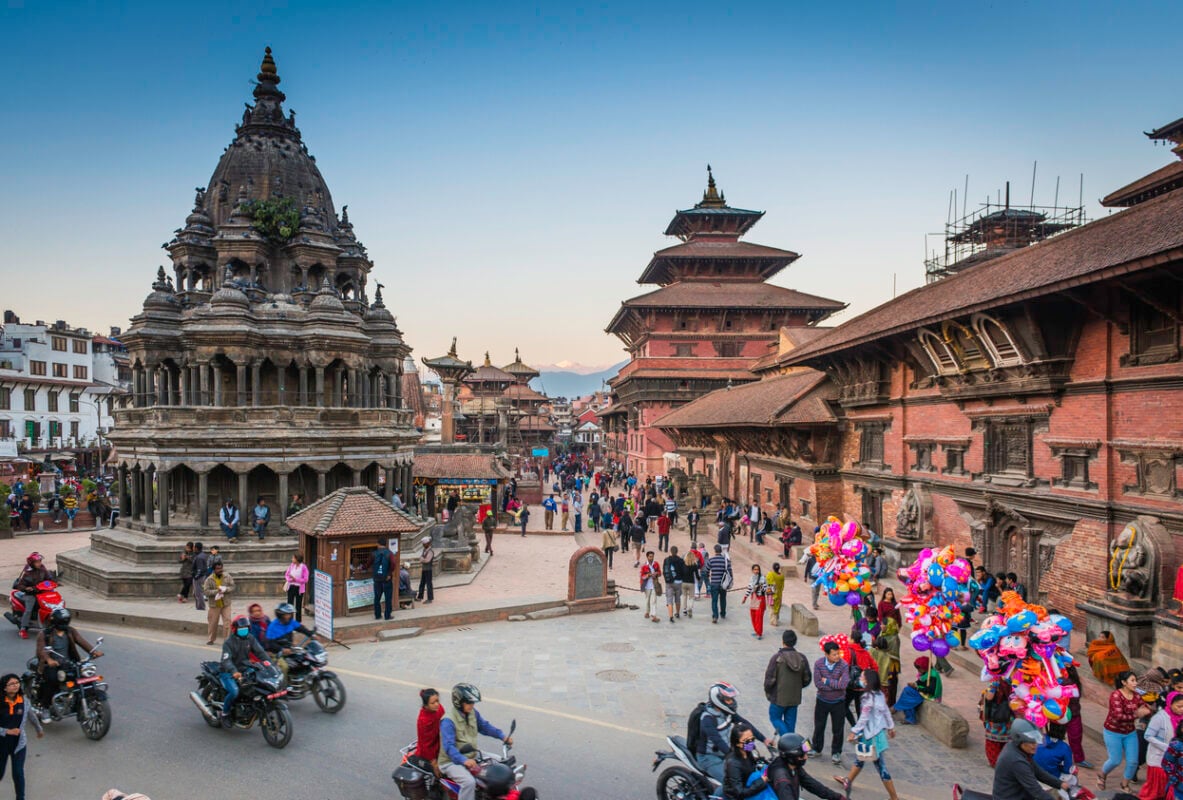 Square in the capital city of Kathmandu.