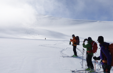 The snow slopes on Svalbard can be rough sometimes.