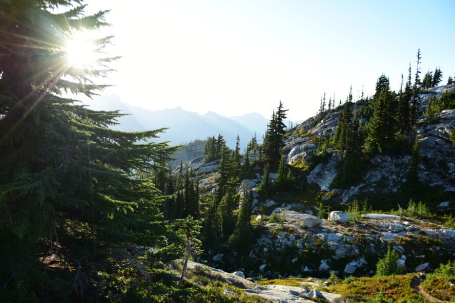 The Alpine Lakes Wilderness area is located in Washington’s central Cascade Mountains. 