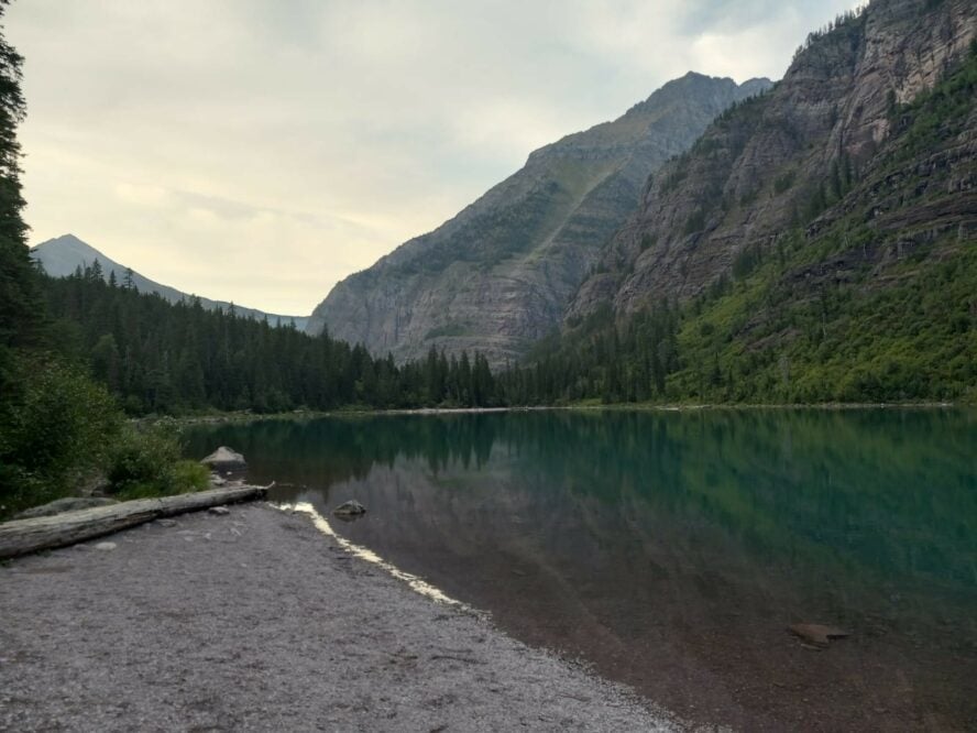 The Sperry Chalet Trail in Glacier National Park is a difficult, 13.6-mile out-and-back trek. 