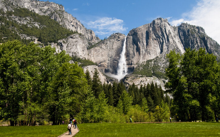 The elevation at the top of Yosemite Falls is 6,526 feet.