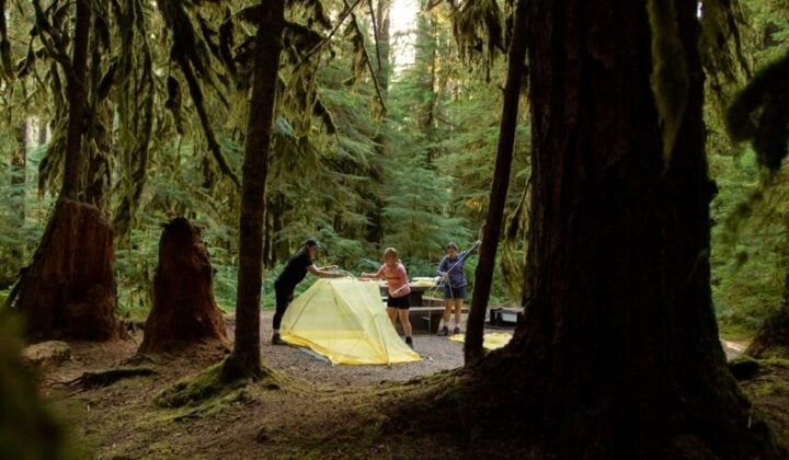 Packing up camp
