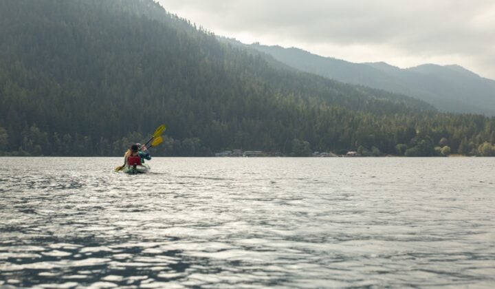 Kayaking on Lake Crescent