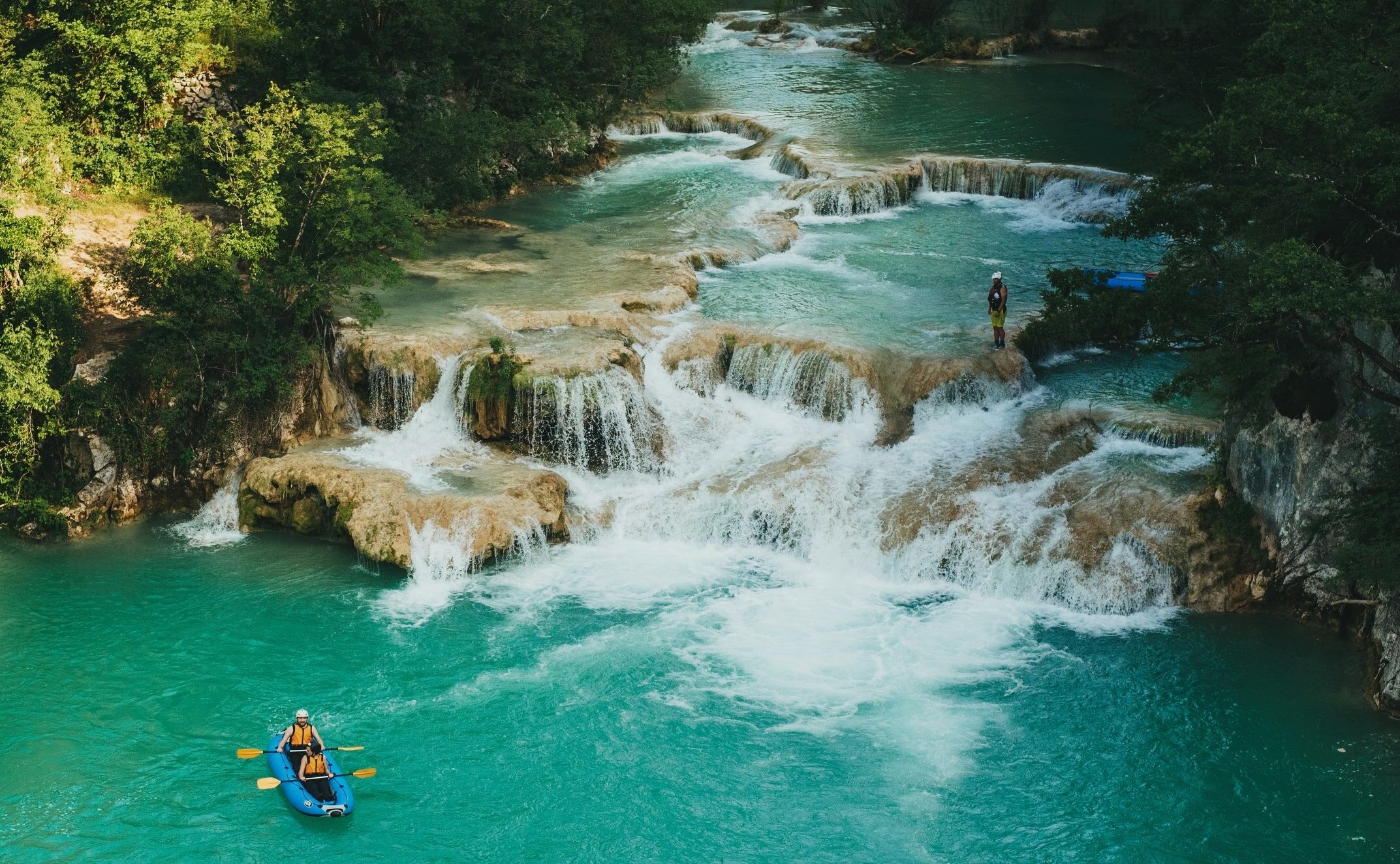 Mrežnica cascades and waterfalls perfect for rafting