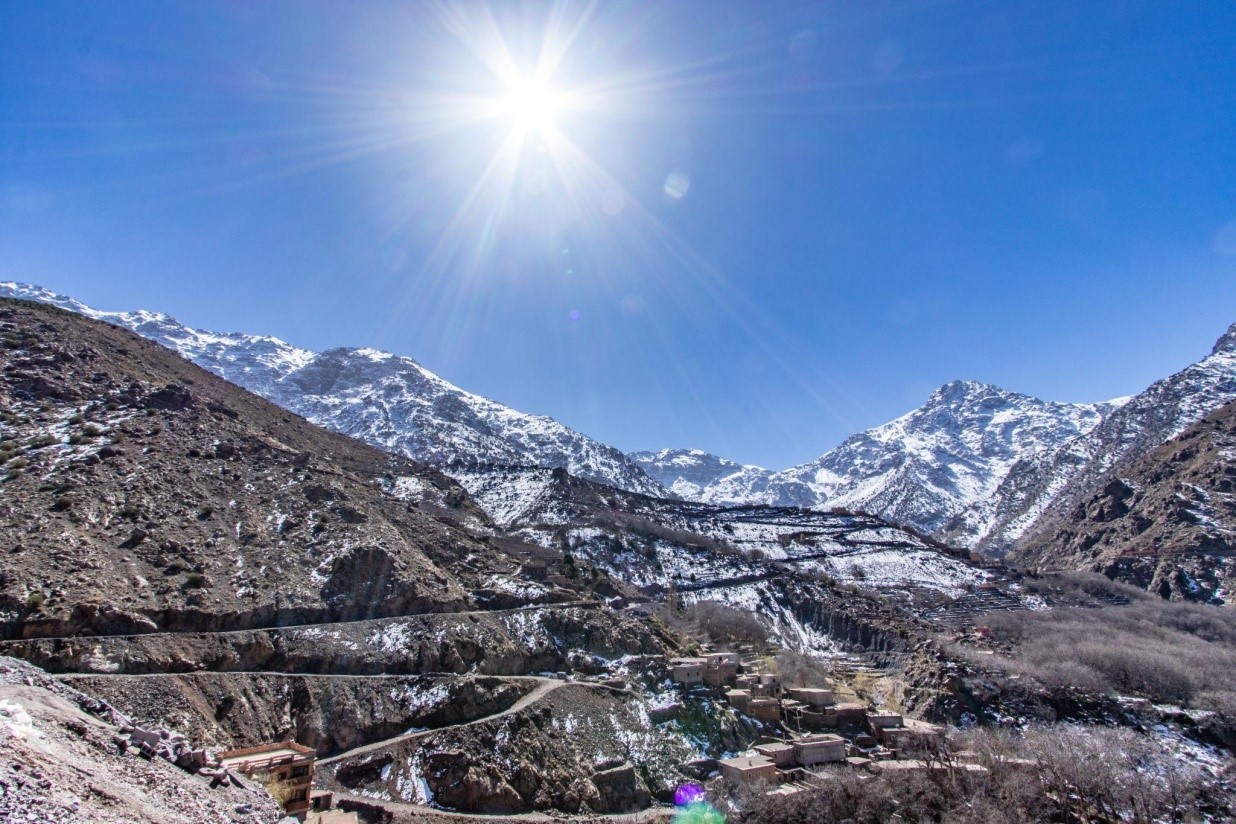 A scenic vista on Mt. Toubkal