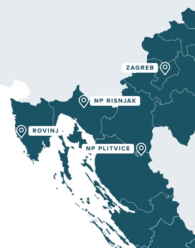 This is a map of our multisport tour of Northern Croatia.