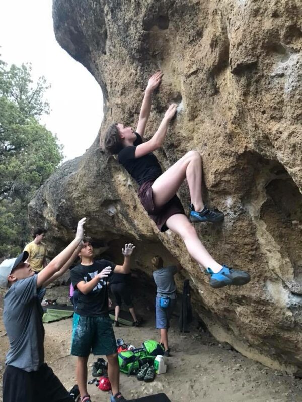 Young climbers in Smith Rock State Park