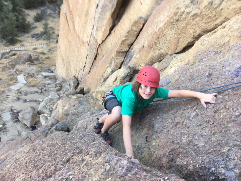 Youth climbing camp in Smith Rock State Park