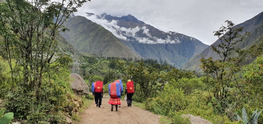 The classic Inca Trail trek starts in the area of Cusco and ends at Machu Picchu.