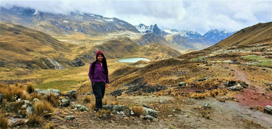 Marinel Malvar de Jesus in Huayhuash in the Peruvian Andes.