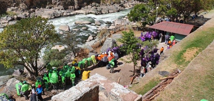 Along the Inca Trail, bags are only weighed twice which makes it hard to regulate actual carry weights.