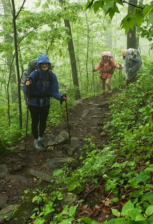 Don’t forget the rain gear for the Appalachian Trail!