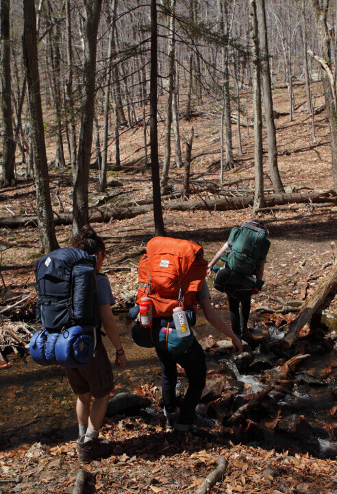 There are numerous river crossings on the Appalachian Trail.